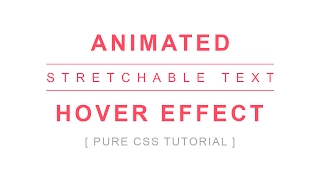 Stretchable Button Hover Effect - Css hover effects tutorial
