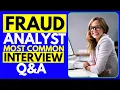 Most Common Fraud Analyst Interview Questions and Answers for 2026 Fraud Analyst Interview