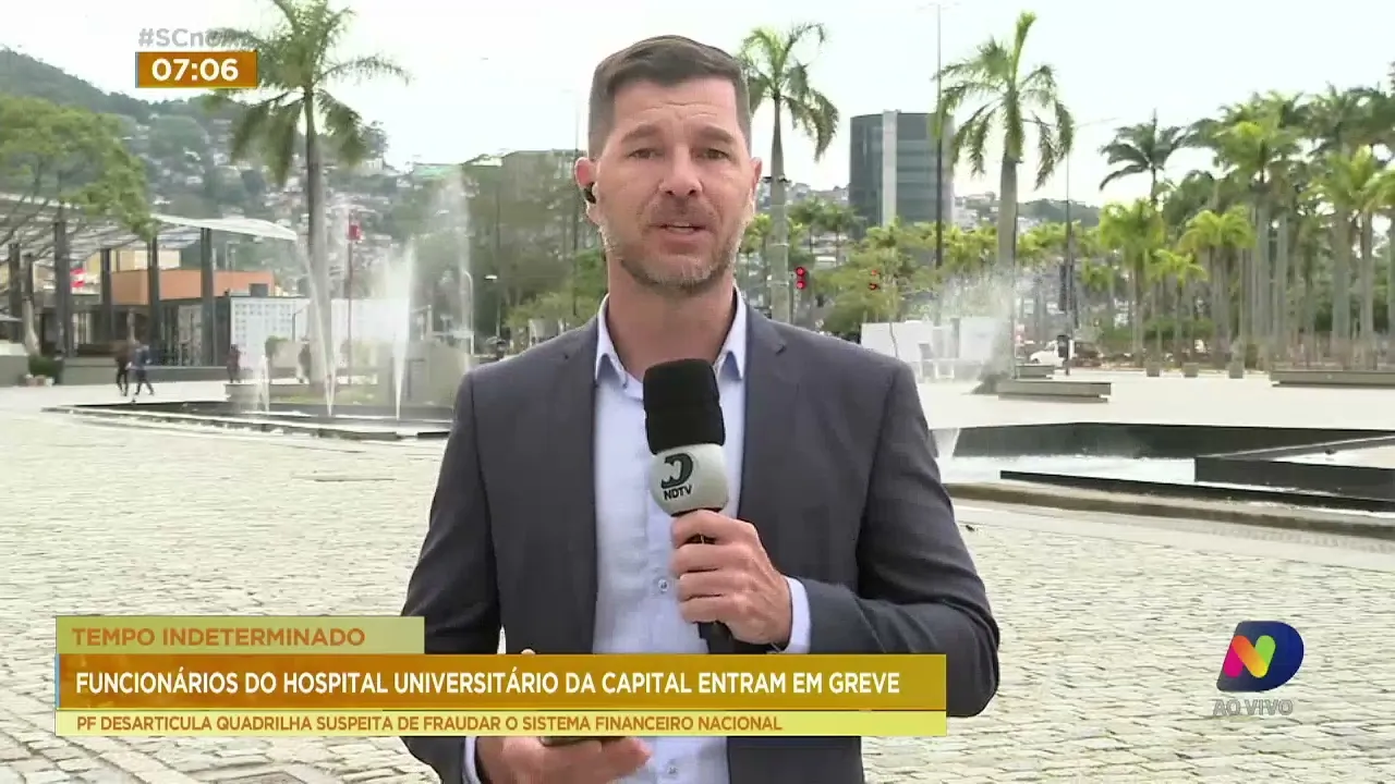 Profissionais da saúde do HU, na Capital, estão em greve por tempo indeterminado