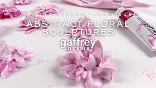 Abstract Flower Piping Tutorial with Acrylic Paints