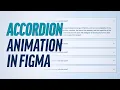 Design And Animate An FAQ Accordion In Figma