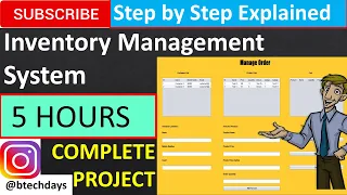 Inventory Management System in java JFrame Netbeans Mysql Complete Project step by step