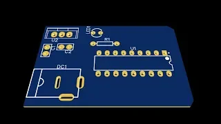 EasyEDA Esquemático e PCB Simples