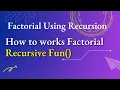 Factorial using Recursion Bangla How To Works Factorial Recursive function Bangla