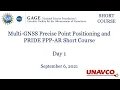 GNSS-PPP Course - Day 1