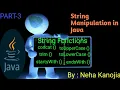 String functions in Java concat trim startsWith endsWith toUpperCase toLowerCase