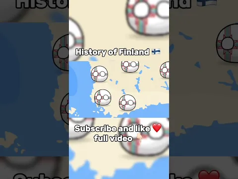 History of Finland 🇫🇮 p 2 #countryballs #map #europe #finland #sweden #geography #mapping