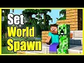 How to Set World Spawn in MINECRAFT on PS4 Xbox and PC EASY METHOD