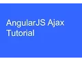 AngularJS Ajax Tutorial