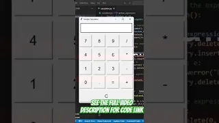 Build a Simple Calculator App with Python and Tkinter code in description
