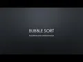 Bubble sort with C implementation