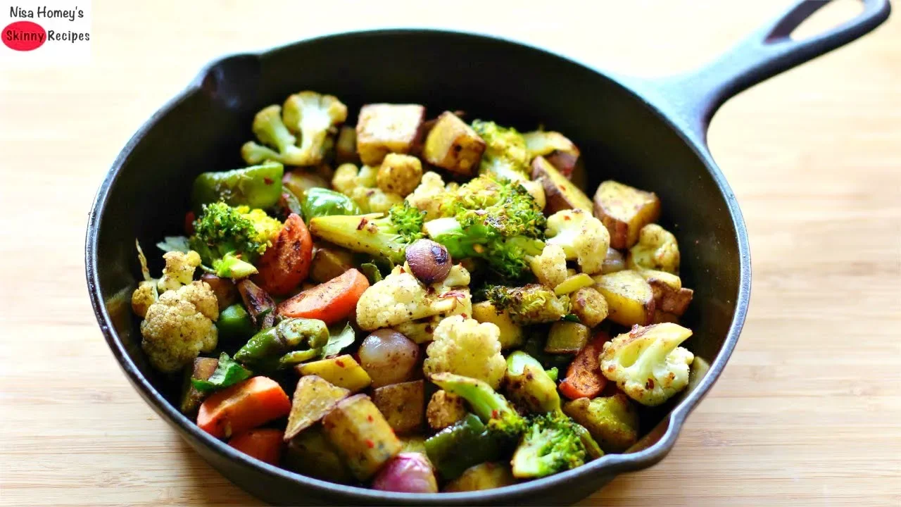 Roasted Vegetable Recipe - How To Roast Vegetables In A Cast Iron Pan - Healthy Weight Loss Recipes