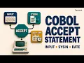 COBOL ACCEPT Statement Tutorial User Input DATE SYSIN Explained