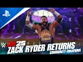 Lagu WWE 2K25 Zack Ryder RETURNS w/Radio Entrance Theme \u0026 GFX Pack + Signature \u0026 Finisher !