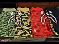 Bathing Ape BAPE Collection Series Biggest SHARK SWEAT SHORTS review on Youtube HYPEBEAST