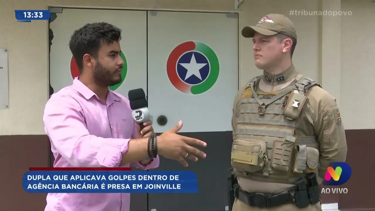Dupla que aplicava golpes dentro de agência bancária é presa em Joinville