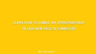 How to embed an OpenStreetMap in our webpage in 5 minutes