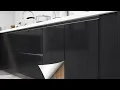 DIY Decorative Film Self Adhesive Wallpaper Wood Black PVC Vinyl Contact Paper For Kitchen Cabinets