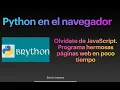Python en el Navegador Brython tutorial desde cero Parte 1