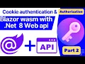 Cookie authentication in Blazor wasm with NET Core Web API
