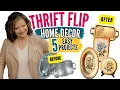 Thrift flip Transform silver trays into vintage decor Free Printables for YOU to Make Your Own