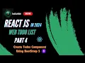 React JS Todo List Tutorial 2024 Create Todos Table Component using Bootstrap 5 - 04