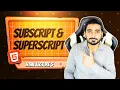 Using Subscript and Superscript - Formatting Text Effectively HTML Web Dev 07