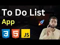 Todo List App Best Javascript Projects For Beginners with Source Code