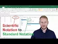 Changing Scientific Notation to Standard Notation in Excel