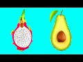 Patterns Inside Fruits and Vegetables Stop-Motion Animation 38