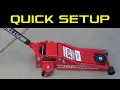 Pittsburgh 3 Ton Floor Jack - Quick Setup