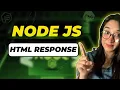 How to Send HTML Response in Node JS Node JS Tutorial in Hindi for Beginners