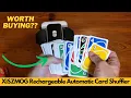 XISZMOG Rechargeable Automatic Card Shuffler for 1 2 Decks Low Noise Portable - Worth Buying