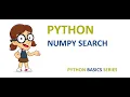 Numpy Search