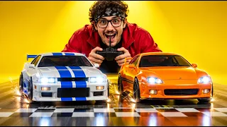 Balapan Mobil RC DIY Paling Seru! 🏎️💨 Mobil Putih vs Mobil Oranye, Siapa Tercepat?