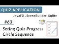 Setting Progress Sequence JavaFX Quiz Applications
