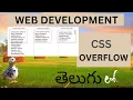 Web Development CSS OVERFLOW Detail Explanation in Telugu Lesson - 16