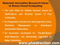 P Research Topics in Green Cloud Computing
