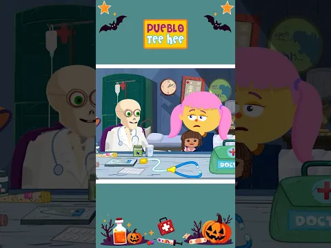 ¡Vamos al doctor Esqueleto! 💀🩺#shorts #kidssongs #puebloteehee