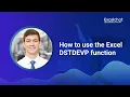 How to use the Excel DSTDEVP function