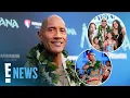 Dwayne Johnson Details Emotional Performance With Daughters at Moana Premiere E News