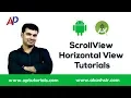 ScrollView Horizontal View Tutorials in Android Studio