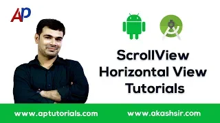 ScrollView Horizontal View Tutorials in Android Studio
