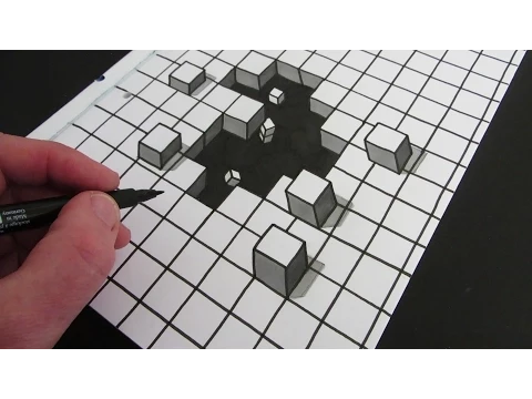 Как нарисовать дыру: 3D иллюзия