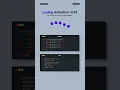 Loading Animation with Pure HTML CSS No JavaScript