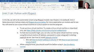 CIS30B Lab 2 Python Pexpect and Paramiko for SSH