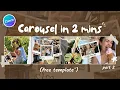 EASY Digital Scrapbook Carousel No Canva Pro FREE Template