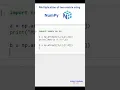 Multiplication of two matrix using numpy