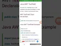 Java AWT TextField 2