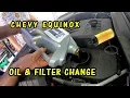 How to Change Oil and Filter Chevrolet Equinox 2 4 Liter 2010 to 2017 Reset Oil Life Indicator
